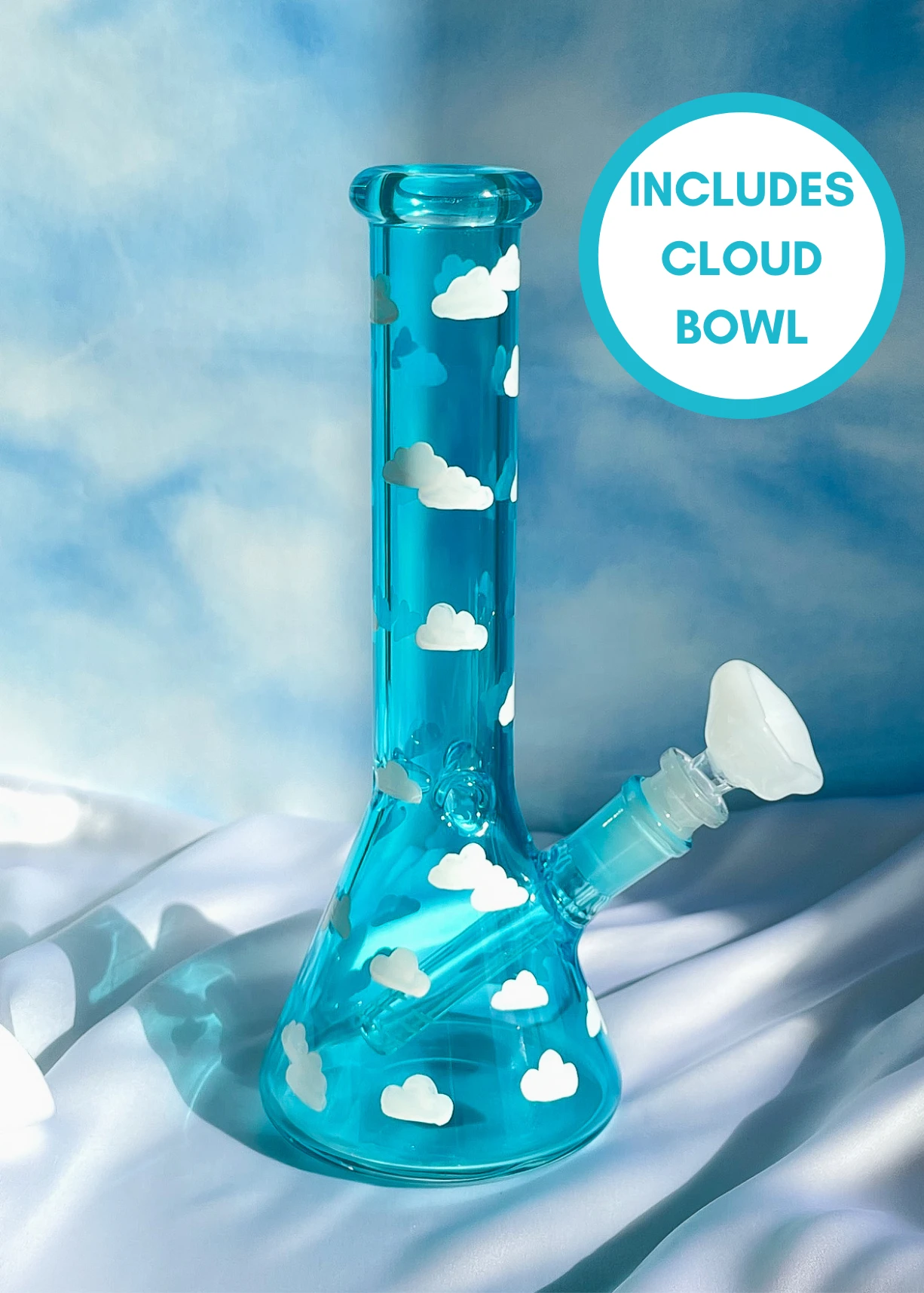 CLOUD BONG 10"(Dreamy Cloud Bong) 1 CLOUD BONG 10"(Dreamy Cloud Bong)