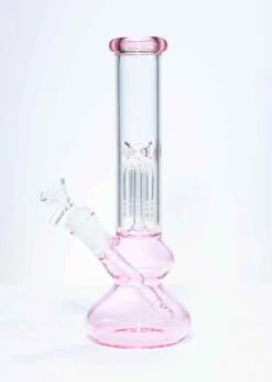 DOUBLE BUBBLE BONG(Canna Style Pretty In Pink Bong) 17 DOUBLE BUBBLE BONG(Canna Style Pretty In Pink Bong) -Glass Smoke World CannaStyle Hued 93023 4440