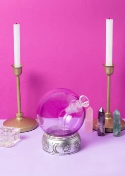 PURPLE CRYSTAL BALL BONG(Purple Crystal Ball Bong) -Glass Smoke World CrystalBall Purple 07acopy