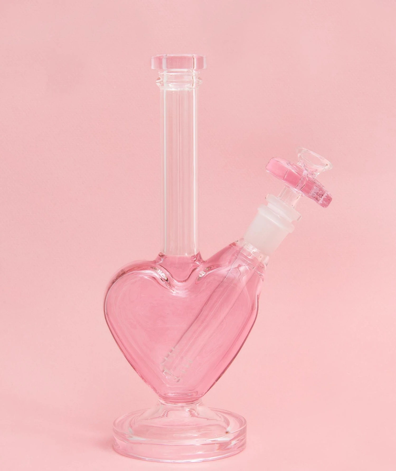 PINK HEART BONG(Pink Heart Bong With Matching Bowl) 7 PINK HEART BONG(Pink Heart Bong With Matching Bowl) - Image 7