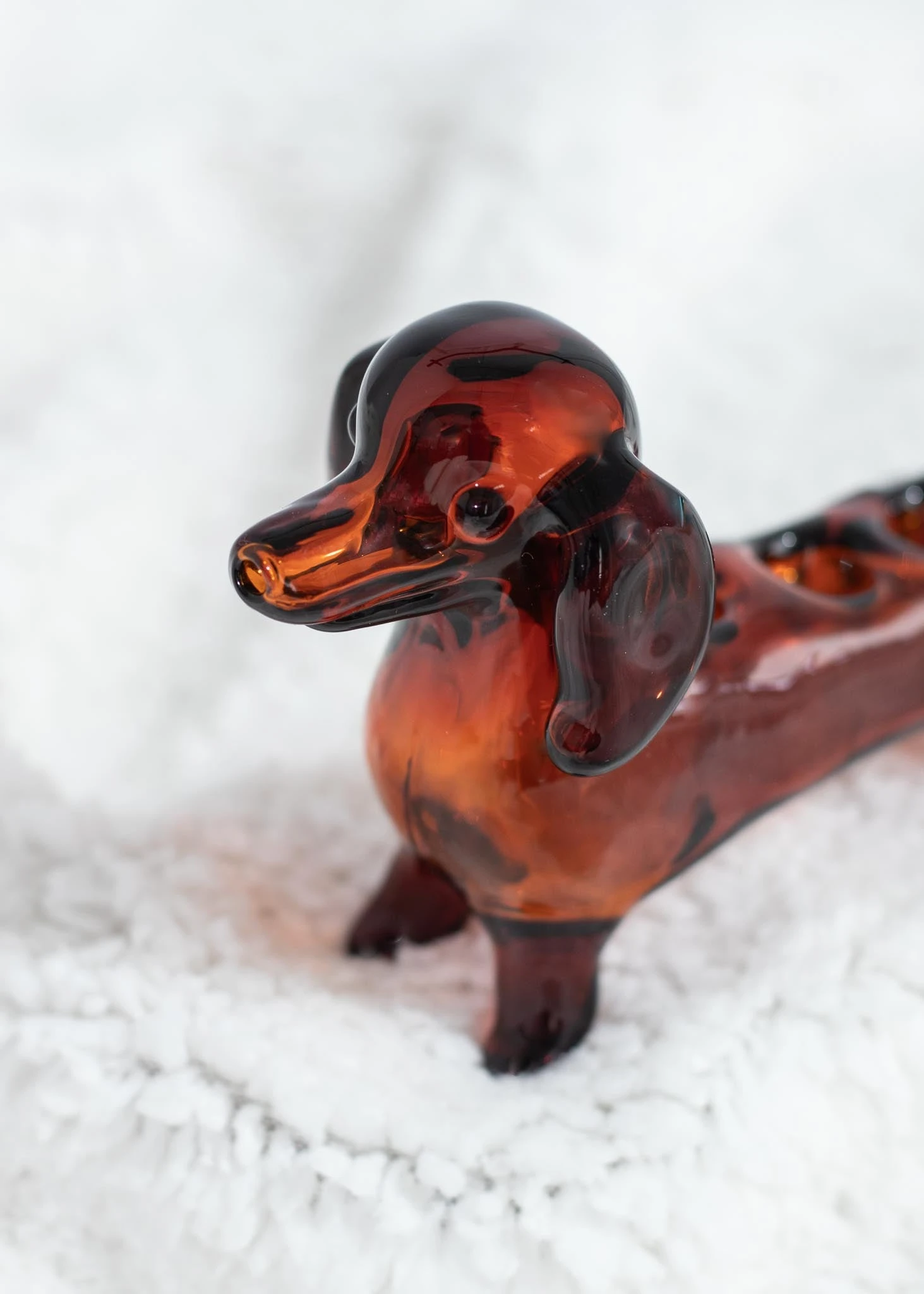 WIENER DOG TRIPLE BOWL PIPE(Weiner Dog Pipe) 3 WIENER DOG TRIPLE BOWL PIPE(Weiner Dog Pipe) - Image 3