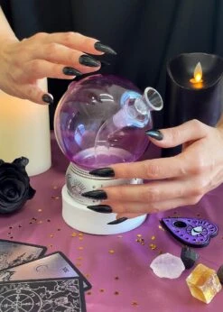 PURPLE CRYSTAL BALL BONG(Purple Crystal Ball Bong) -Glass Smoke World IMG 2277 2