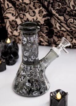 GOTH BONG 6"(Mini Goth Girl Bong) -Glass Smoke World IMG 6577