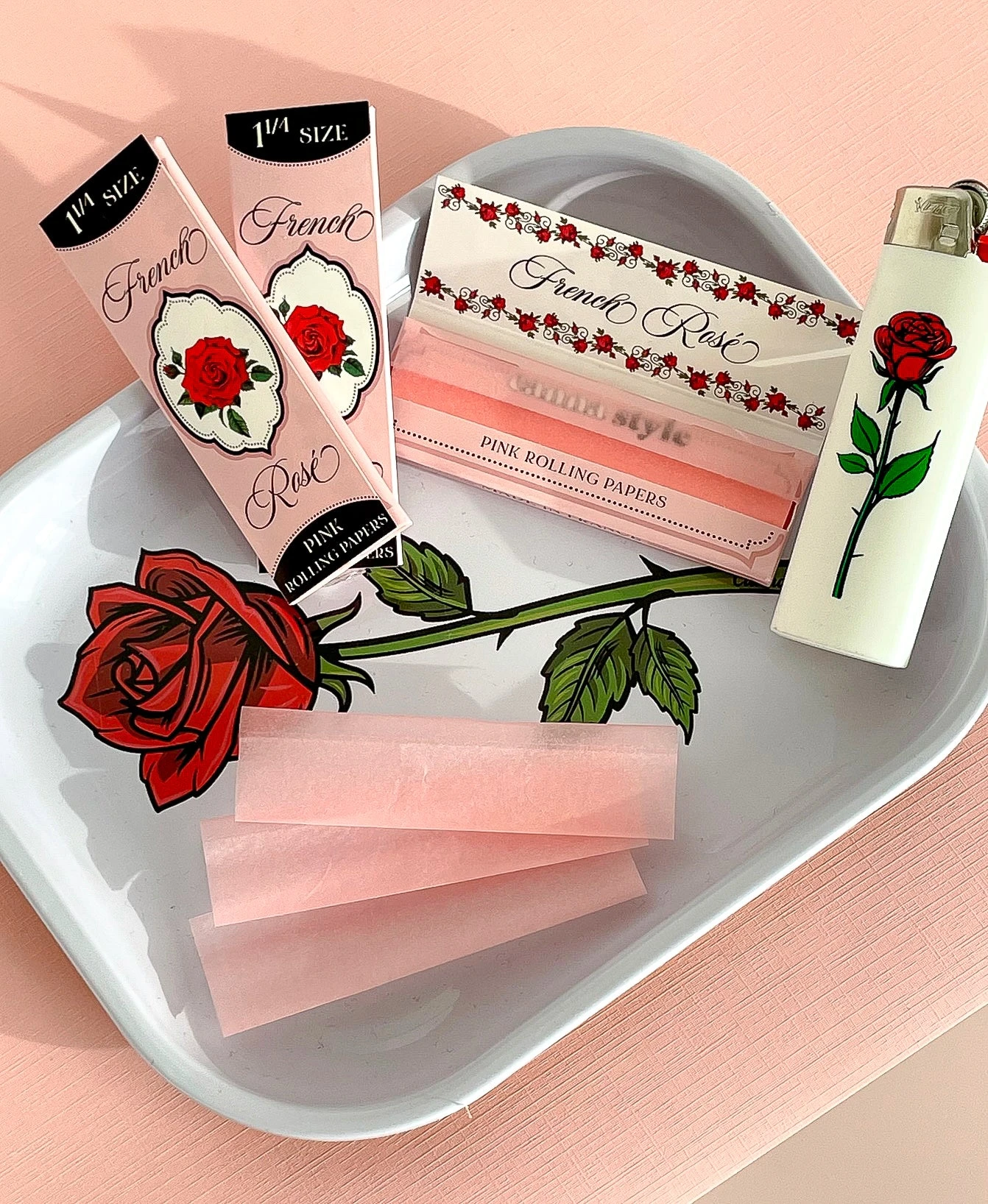 FRENCH ROSE PINK ROLLING PAPERS(French Rose Rolling Papers) 3 FRENCH ROSE PINK ROLLING PAPERS(French Rose Rolling Papers) - Image 3