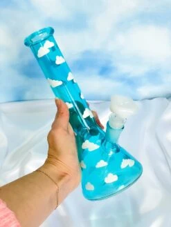 CLOUD BONG 10"(Dreamy Cloud Bong) 6 CLOUD BONG 10"(Dreamy Cloud Bong) -Glass Smoke World IMG 7607
