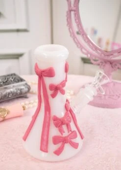 PINK BOW BONG 6"(Pink Bow Bong) 11 PINK BOW BONG 6"(Pink Bow Bong) -Glass Smoke World IMG 8210 0c8a4d32 06e7 4fda 99e4 cd211957668c