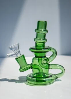 MINI RECYCLER BONG(Mini Pink Recycler Bong) -Glass Smoke World IMG 8272