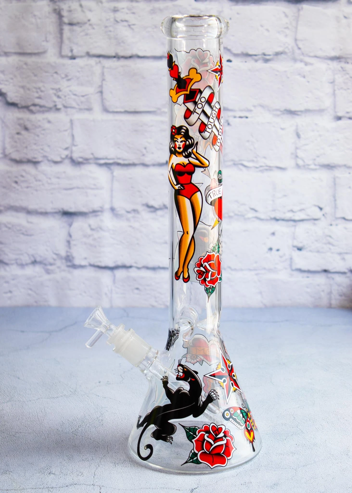 TATTOO BONG 16"(16 Tattoo Beaker Bong) 3 TATTOO BONG 16"(16 Tattoo Beaker Bong) - Image 3