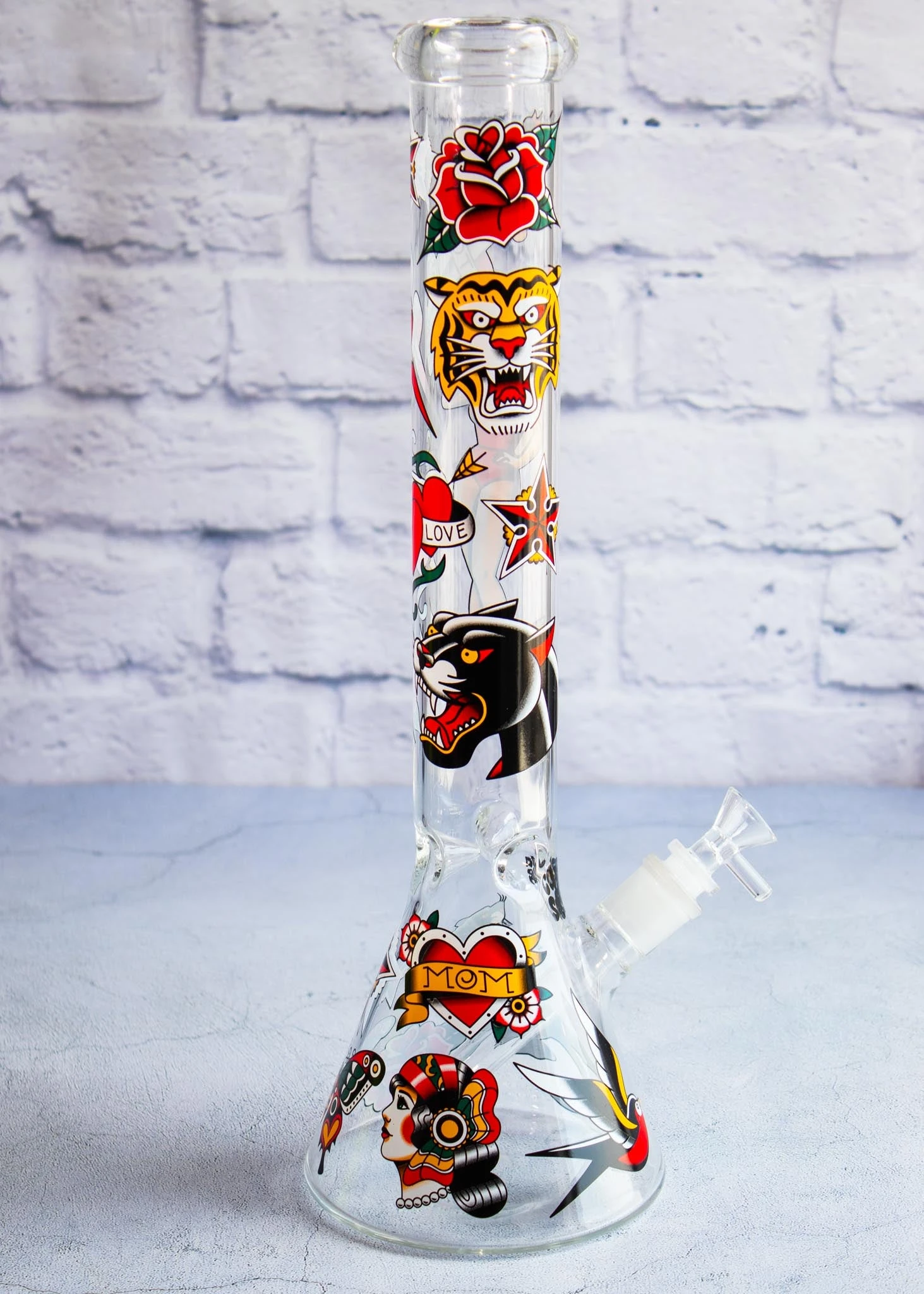 TATTOO BONG 16"(16 Tattoo Beaker Bong) 1 TATTOO BONG 16"(16 Tattoo Beaker Bong)