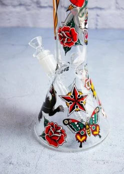 TATTOO BONG 16"(16 Tattoo Beaker Bong) 17 TATTOO BONG 16"(16 Tattoo Beaker Bong) -Glass Smoke World IMG 8430