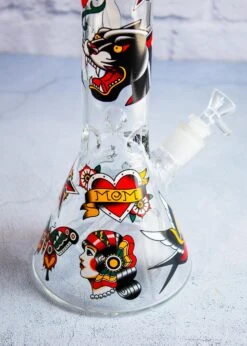 TATTOO BONG 16"(16 Tattoo Beaker Bong) 14 TATTOO BONG 16"(16 Tattoo Beaker Bong) -Glass Smoke World IMG 8431