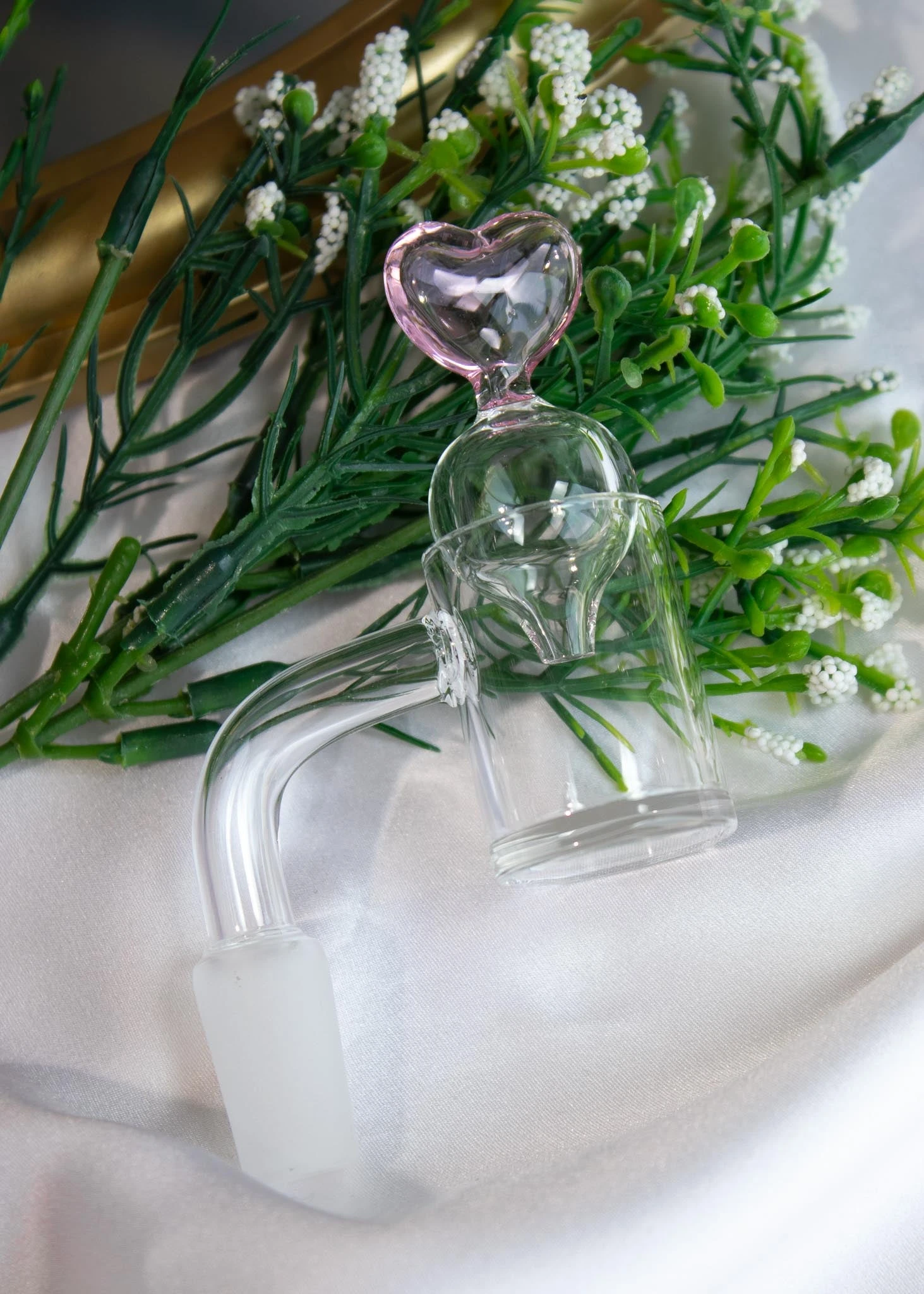 BUBBLE HEART CARB CAP With Banger Included(Bubble Heart Carb Cap With Banger Included) 1 BUBBLE HEART CARB CAP With Banger Included(Bubble Heart Carb Cap With Banger Included)