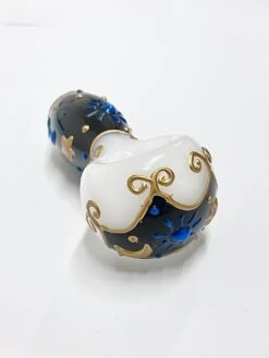 MIDNIGHT CELESTIAL PIPE(Handpainted Celestial Pipe Glow In The Dark) -Glass Smoke World IMG 8614