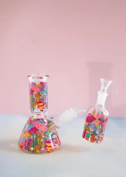 COLORFUL MUSHROOM ASH CATCHER(Mushroom Ash Catcher) -Glass Smoke World IMG 8661