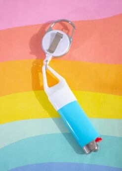 COLORFUL MUSHROOM LIGHTER LEASH(Colorful Mushroom Lighter Leash) -Glass Smoke World IMG 8912 e20899d0 eedb 4747 97d9 ec80dd195b87