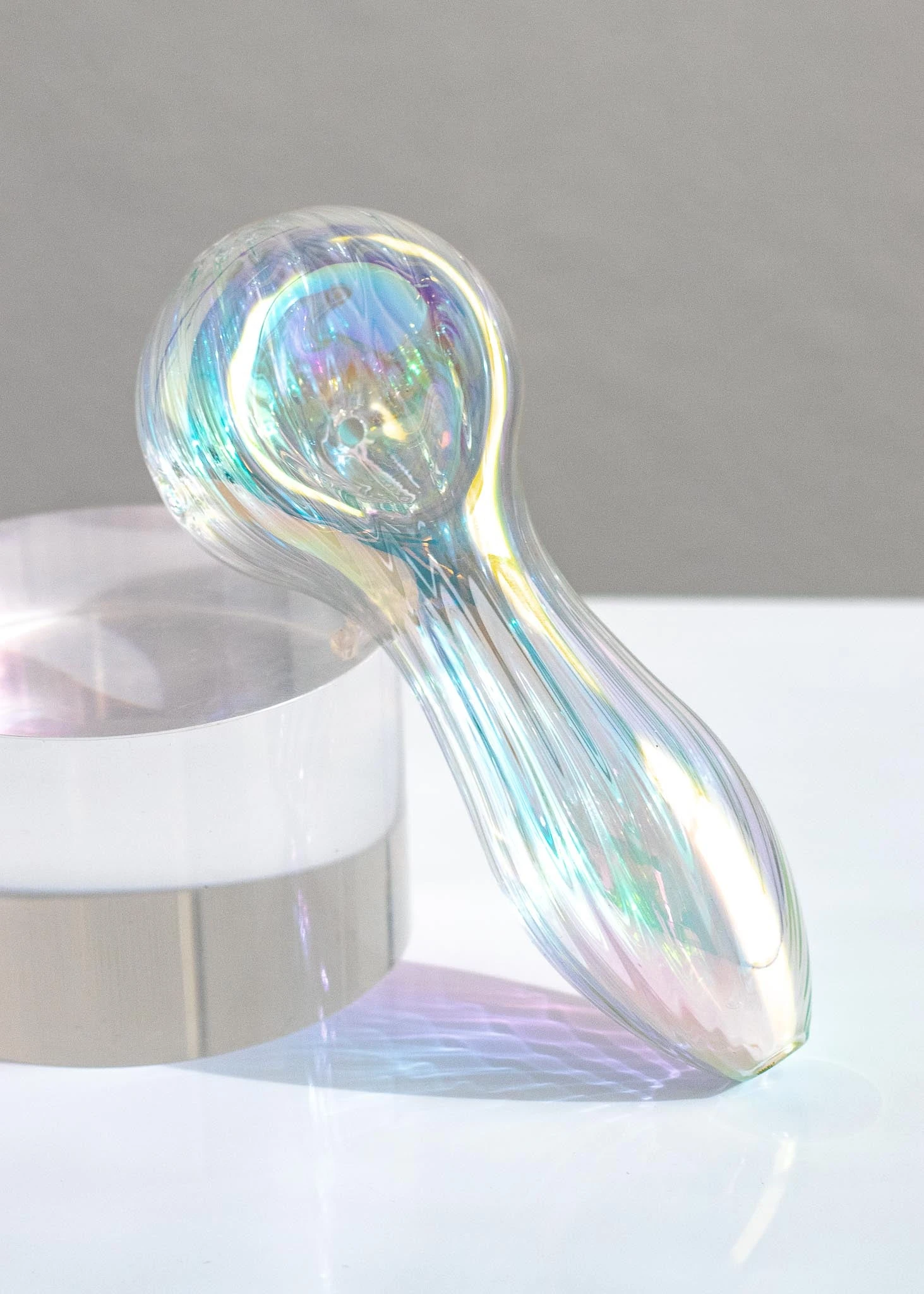 IRIDESCENT SWIRL SPOON PIPE(Iridescent Swirl Spoon Pipe) 1 IRIDESCENT SWIRL SPOON PIPE(Iridescent Swirl Spoon Pipe)