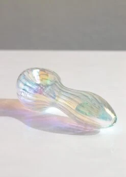 IRIDESCENT SWIRL SPOON PIPE(Iridescent Swirl Spoon Pipe) 8 IRIDESCENT SWIRL SPOON PIPE(Iridescent Swirl Spoon Pipe) -Glass Smoke World IS 3