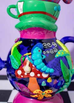 TEA PARTY BONG 16"(Tea Party Bong) 15 TEA PARTY BONG 16"(Tea Party Bong) -Glass Smoke World teapot bong11