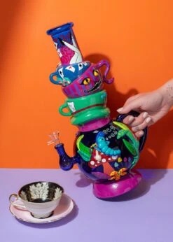 TEA PARTY BONG 16"(Tea Party Bong) 16 TEA PARTY BONG 16"(Tea Party Bong) -Glass Smoke World teapot bong14